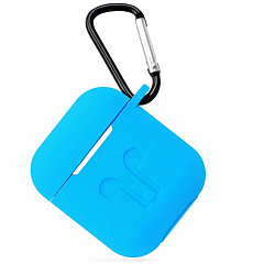 Чехол Guardi Soft Touch Protective Case для Airpods 1/2 голубой