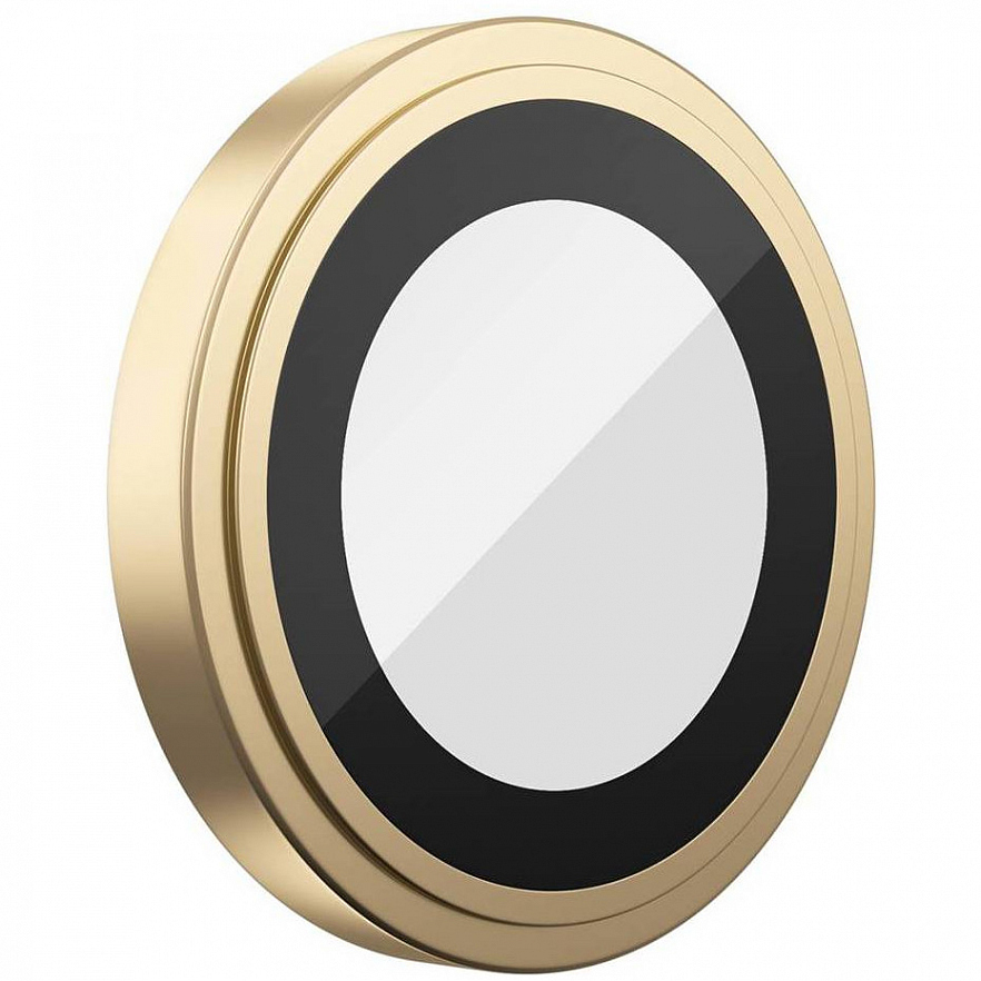Защитное стекло Blueo Camera lens Armor metal для камеры iPhone 14 Pro/14 Pro Max Золотое (3 шт+install)
