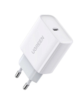 Зарядное устройство UGREEN CD137 (60450) Fast Charging Power Adapter с PD - 20Вт белое