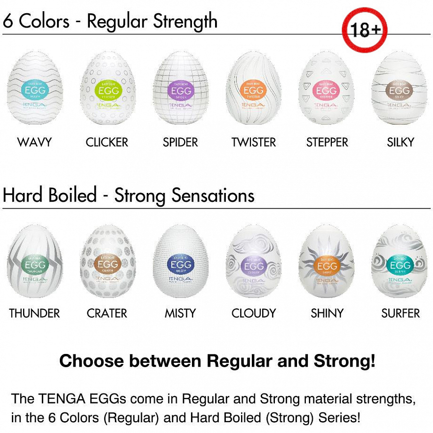 Мастурбатор-яйцо Tenga Strong Series Egg Shiny