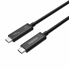 Кабель Choetech Active Thunderbolt 3 certified 100 Вт 4K 40Гбит/с 2 м чёрный (A3006)