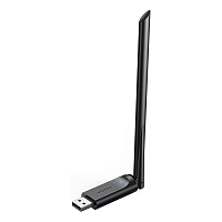 Адаптер двухдиапазонный UGREEN CM496 (90339) AC650 High-Gain Dual Band Wireless USB Adapter чёрный