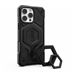 Чехол + магнитное кольцо-держатель UAG Monarch Pro Magsafe Carbon Fiber для Apple iPhone 16 Pro Max
