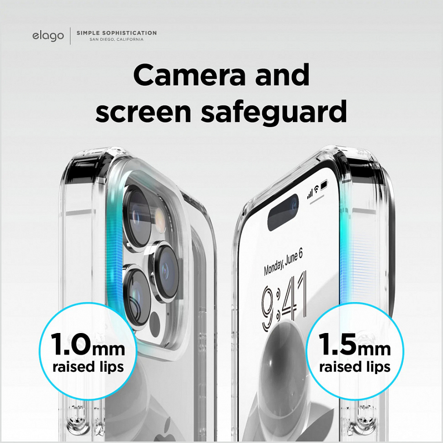 Чехол Elago HYBRID для iPhone 14 Pro Max прозрачный Clear