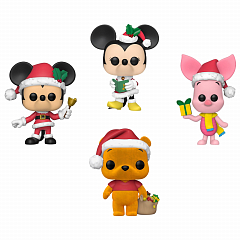 Фигурки Funko POP! Disney Holiday Mickey/Minnie/Winnie (FL)/Piglet (Exc) 4PK 66842