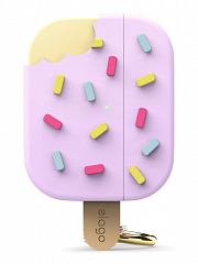 Чехол с карабином Elago Ice Cream Case для AirPods Pro 3 фиолетовый