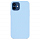 Силиконовый чехол YablukCase Silicone Case для iPhone 12 mini голубой