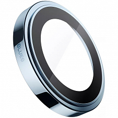Защитное стекло BlueO Camera Lens PVD stainless steel для iPhone 15 Pro Max 3 шт. Blue (+install)