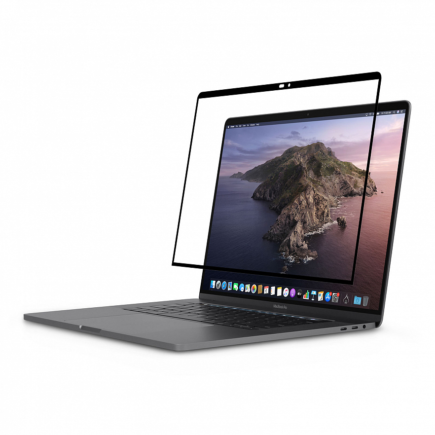 Защитная пленка Moshi iVisor на экран MacBook Pro 16" чёрная