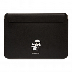 Lagerfeld для ноутбуков 13"/14" чехол Saffiano Sleeve NFT Karl & Choupette Black