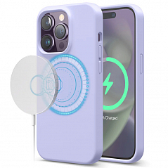 Чехол Elago MagSafe Soft Silicone Case для iPhone 14 Pro фиолетовый (Purple)