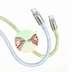 Кабель-ланьярд UGREEN L508 (35500) 60W USB-C to USB-C 30A (1.2 метра) зеленый