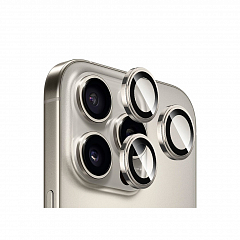 Cтекло BlueO для камер iPhone 16 Pro/16 Pro Max сапфировые 3 шт цвет натуральный титан