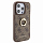 Чехол CG Mobile Guess PU 4G + Ring Hard для iPhone 15 Pro коричневый