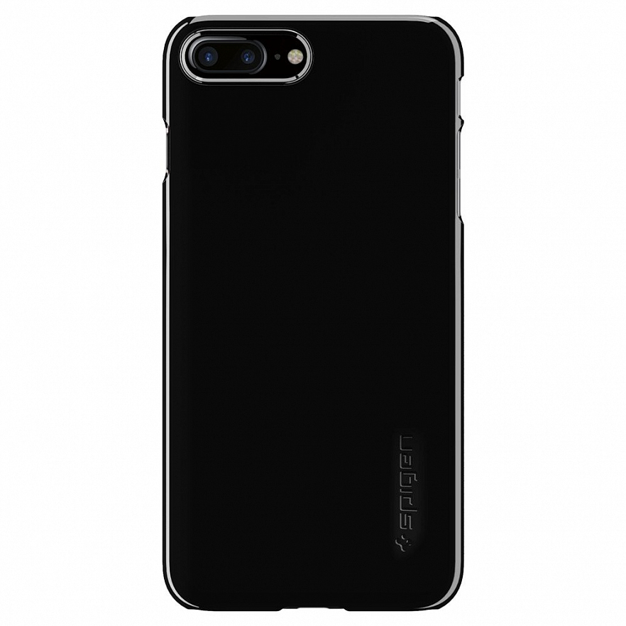 Чехол Spigen Thin Fit для iPhone 7 и 8 Plus (Айфон 7 Плюс) ультрачёрный (043CS20854)