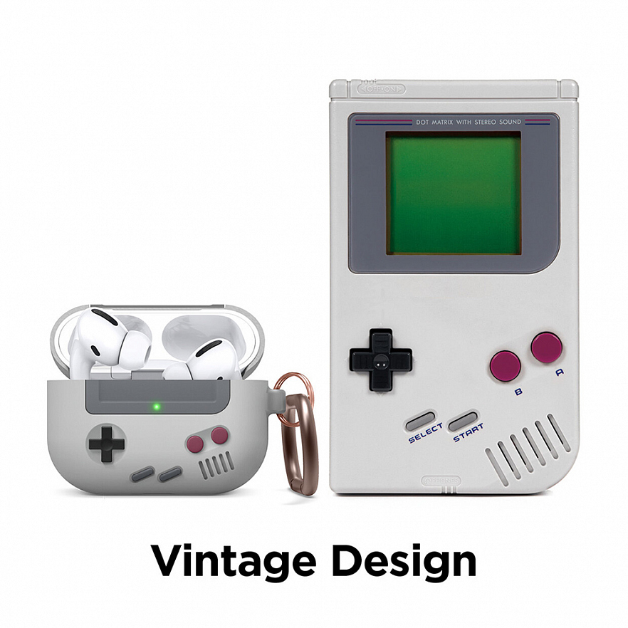 Чехол Elago Retro AW5 Hang Case для AirPods Pro серый