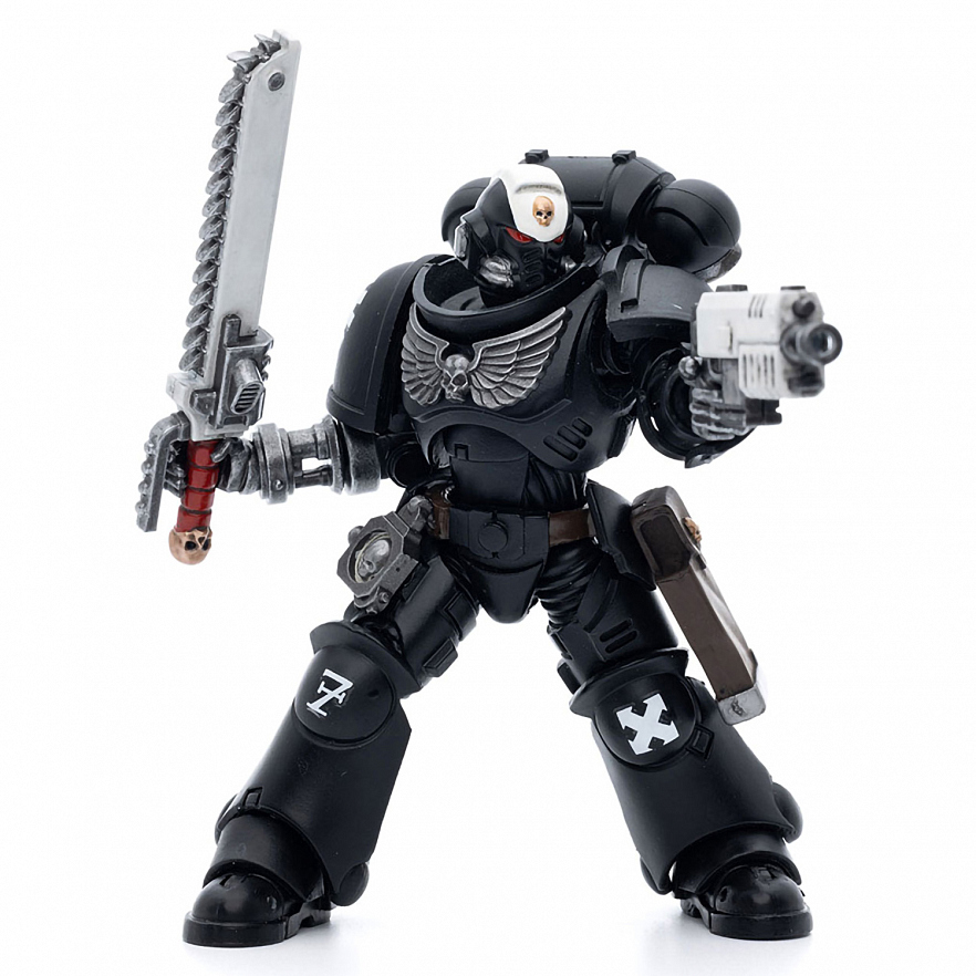 Фигурка Warhammer 40K Iron Hands Assault Intercessors Sergeant Kalock 1:18