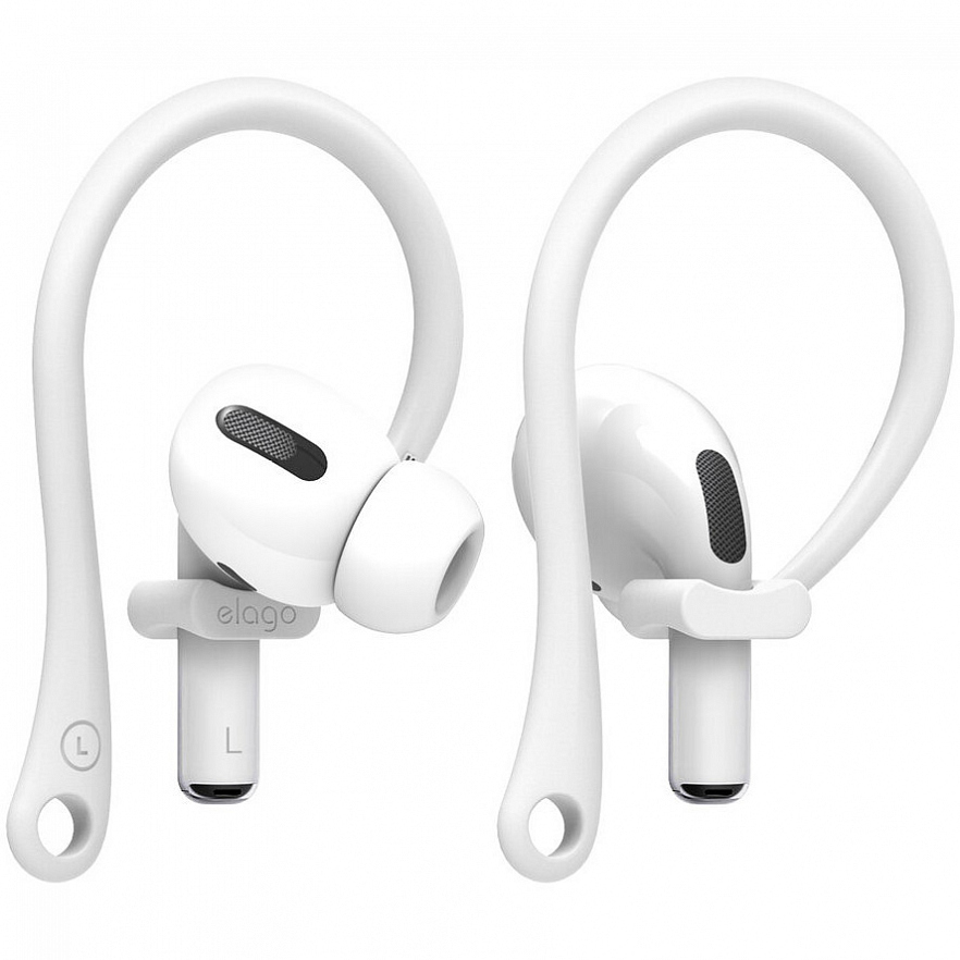 Крепления Elago EarHook для AirPods (все модели) Белые (White)