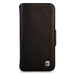 Чехол Vaja Wallet для iPhone 17 Pro Max книжка из кожи черного цвета