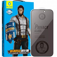 Защитное стекло BlueO Privacy Anti-peep для iPhone 15 Pro Black (приватное)