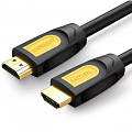 Кабель Ugreen HD101 (10130) HDMI Male To Male Round Cable (3 метра) жёлтый-чёрный