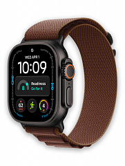 Часы Apple Watch Ultra 4 Black - Black Alpine Loop Burgundy