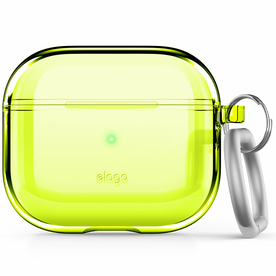 Чехол Elago Clear Case для AirPods 3 жёлтый (Neon Yellow)