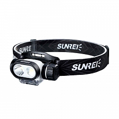Фонарик портативный налобный Sunree MUYE3 Sensor Knob Headlamp 570 лм, 3200мАч, IPX5, до 86 часов работы чёрный
