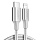 Кабель Ugreen US304 (2 метра) Lightning to USB-C Cable Aluminum Shell Braided с поддержкой PD серебристый