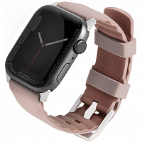 Uniq для Apple Watch 41/40/38 mm ремешок Linus Airosoft silicone strap Pink