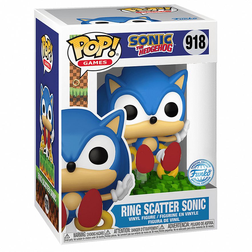 Фигурка Funko POP! Games Sonic the Hedgehog Ring Scatter Sonic (Exc) (918) 71557