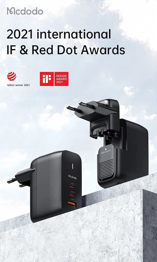 Сетевое зарядное устройство Mcdodo 65W PD GaN Mini Fast Charger CH-0291 чёрное