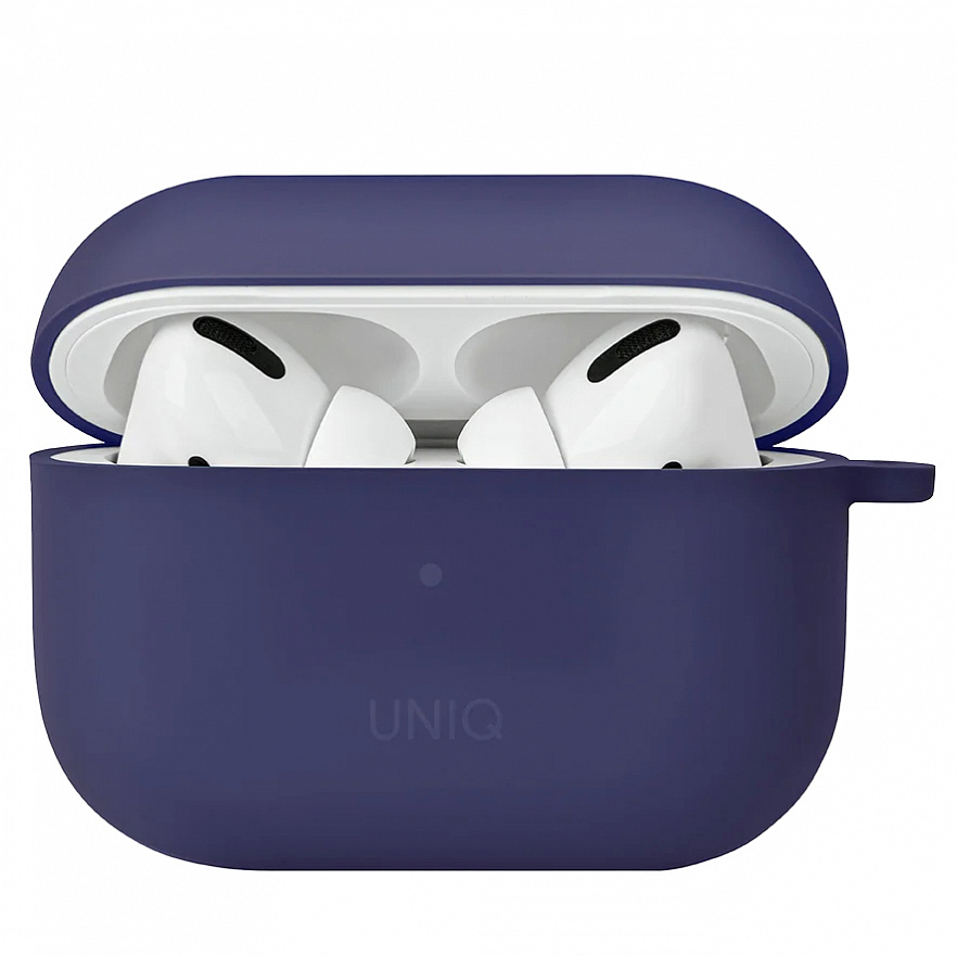 Чехол Uniq Nexo для AirPods Pro 2 (2022) (с креплениями для наушников) тёмно-фиолетовый (Purple)