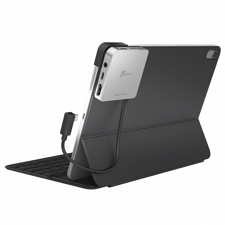 Мульти хаб для iPad Pro j5create USB-C to 4K60 Hz HDMI Travel Dock (JCD612)