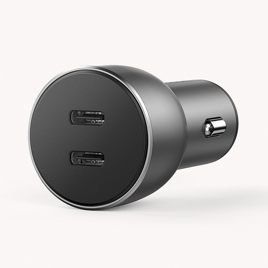 Автомобильное зарядное устройство Ugreen CD213 USB-C PD + USB-C PD 50W Fast Car Charger (70594)