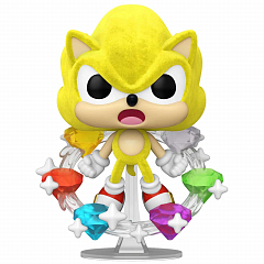 Фигурка Funko POP! Plus Sonic the Hedgehog Super Sonic w/Emeralds (FL) (Exc)