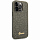Чехол CG Mobile Guess Glitter Flakes w Metal Logo Hard для iPhone 14 Pro зелёный