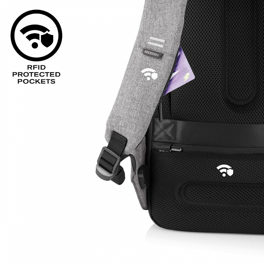 Рюкзак XD Design Bobby Pro Anti-Theft Backpack серый