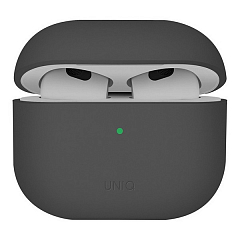 Чехол Uniq для Airpods 4 LINO силиконовый серый