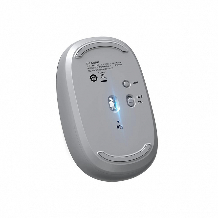 Беспроводная компьютерная мышь Ugreen MU105 2.4G Wireless Mouse серая (90669)
