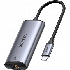 Адаптер UGREEN CM275 (70446) USB-C to RJ45 2.5G Ethernet Adapter серый космос