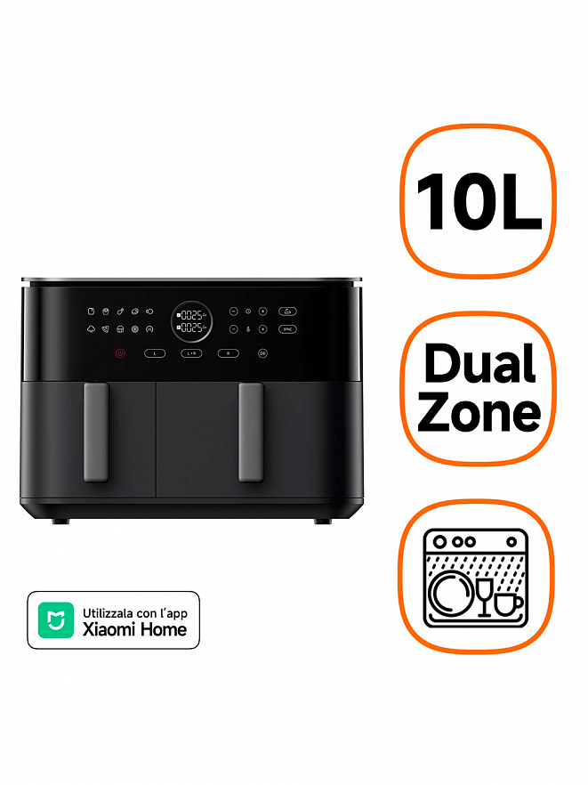 Аэрогриль Xiaomi Dual Zone Air Fryer 10 литров