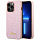 Чехол CG Mobile Guess Glitter Flakes w Metal Logo Hard для iPhone 14 Pro Max розовый