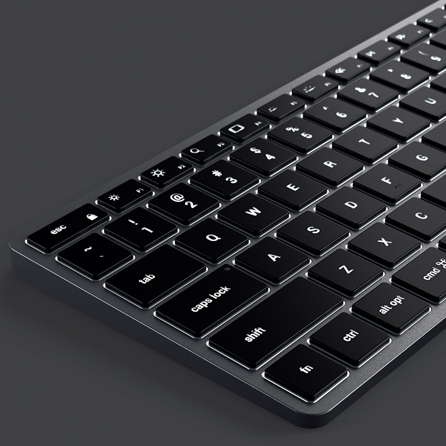 Клавиатура беспроводная Satechi Slim X2 Bluetooth - русская - серый космос