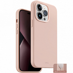 Чехол Uniq LINO MagSafe для iPhone 14 Pro Розовый (Pink)