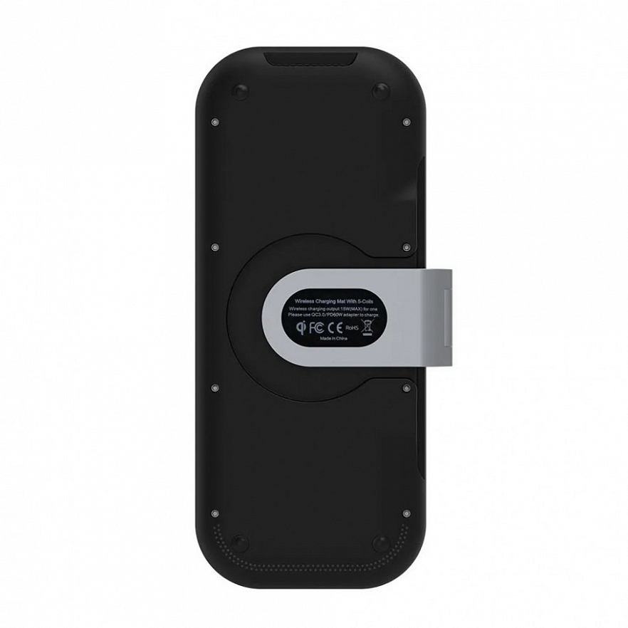 Беспроводная зарядка WIWU Power Air 3-in-1 Wireless Fast Charger Stand чёрная