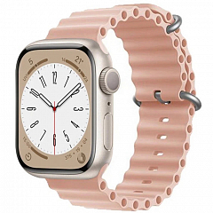 Ремешок EcoSilicone Ocean для Apple Watch 42/44/45/49 мм розовый песок