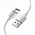 Кабель Ugreen US288 USB-A 2.0 to USB-C Cable Nickel Plating Aluminum Nylon Braid (3 метра) серебристый / белый (60409)