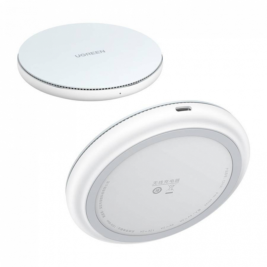 Беспроводное зарядное устройство Ugreen CD191 15W Qi Wireless Charger (40122)