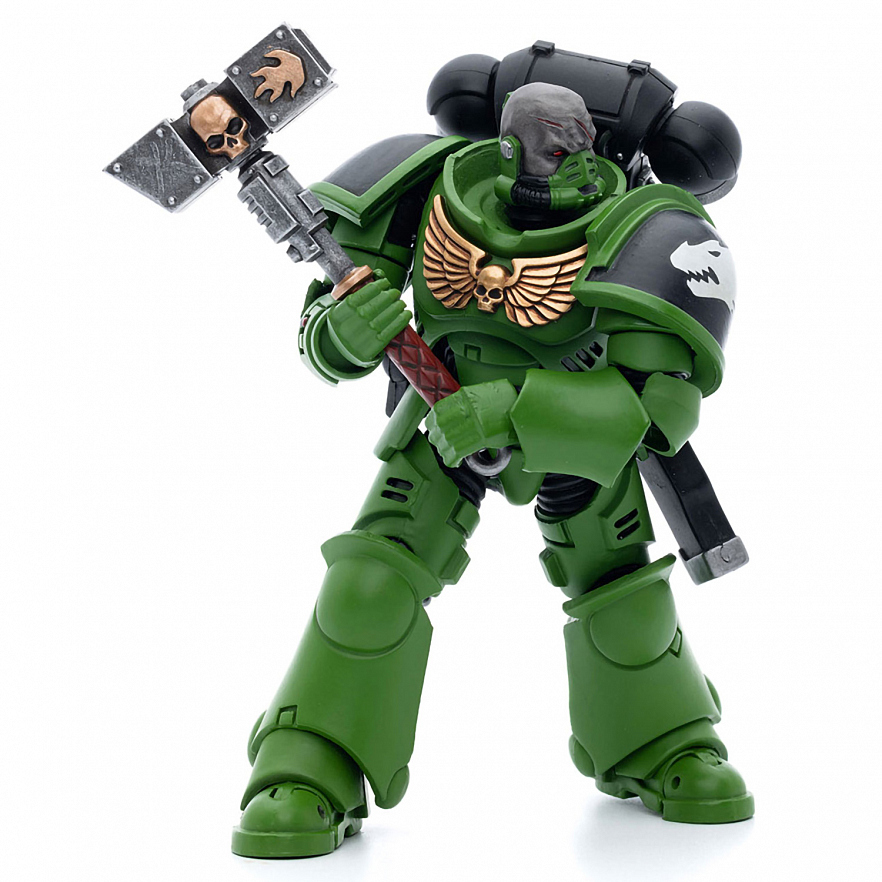 Фигурка Warhammer 40K Salamanders Assault Intercessors Sergeant Krajax 1:18